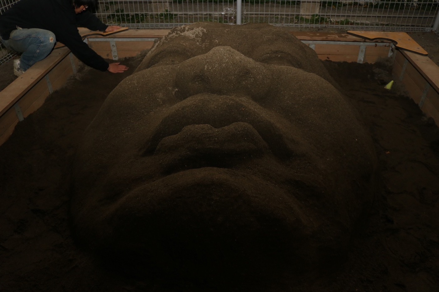 Sand artwork by Sota Kohara